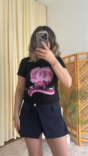 CHNL SİYAH T SHİRT