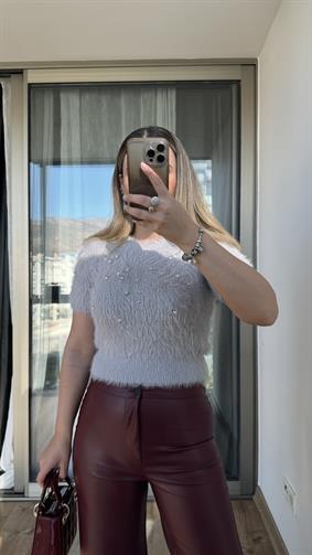 DLVN LİLA TAŞ DETAY TRİKO