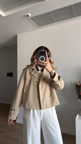 İTHAL BEJ MEVSİMLİK TRENÇKOT