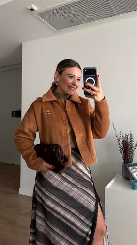 KAHVERENGİ KAŞE MONT