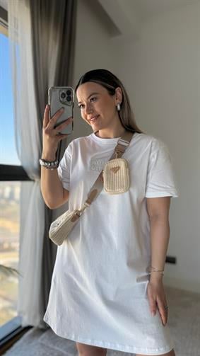 LCSTE KADIN BEYAZ ELBİSE