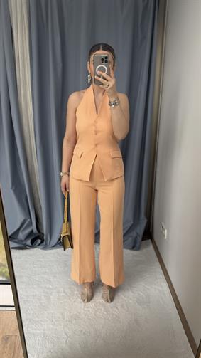 YAVRU AĞZI YELEK PANTOLON TAKIM