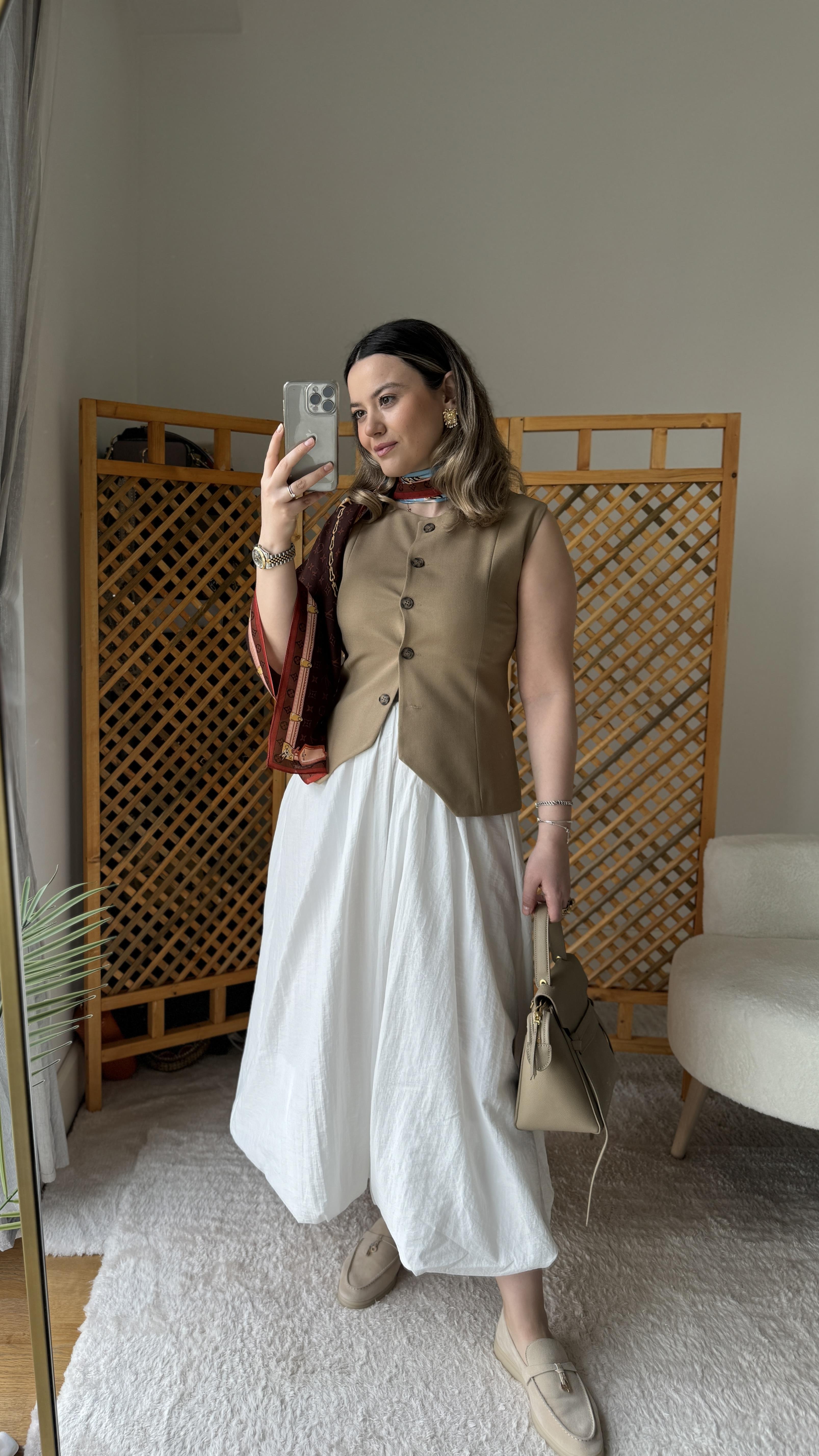 BEJ ASTARLI PREMİUM YELEK