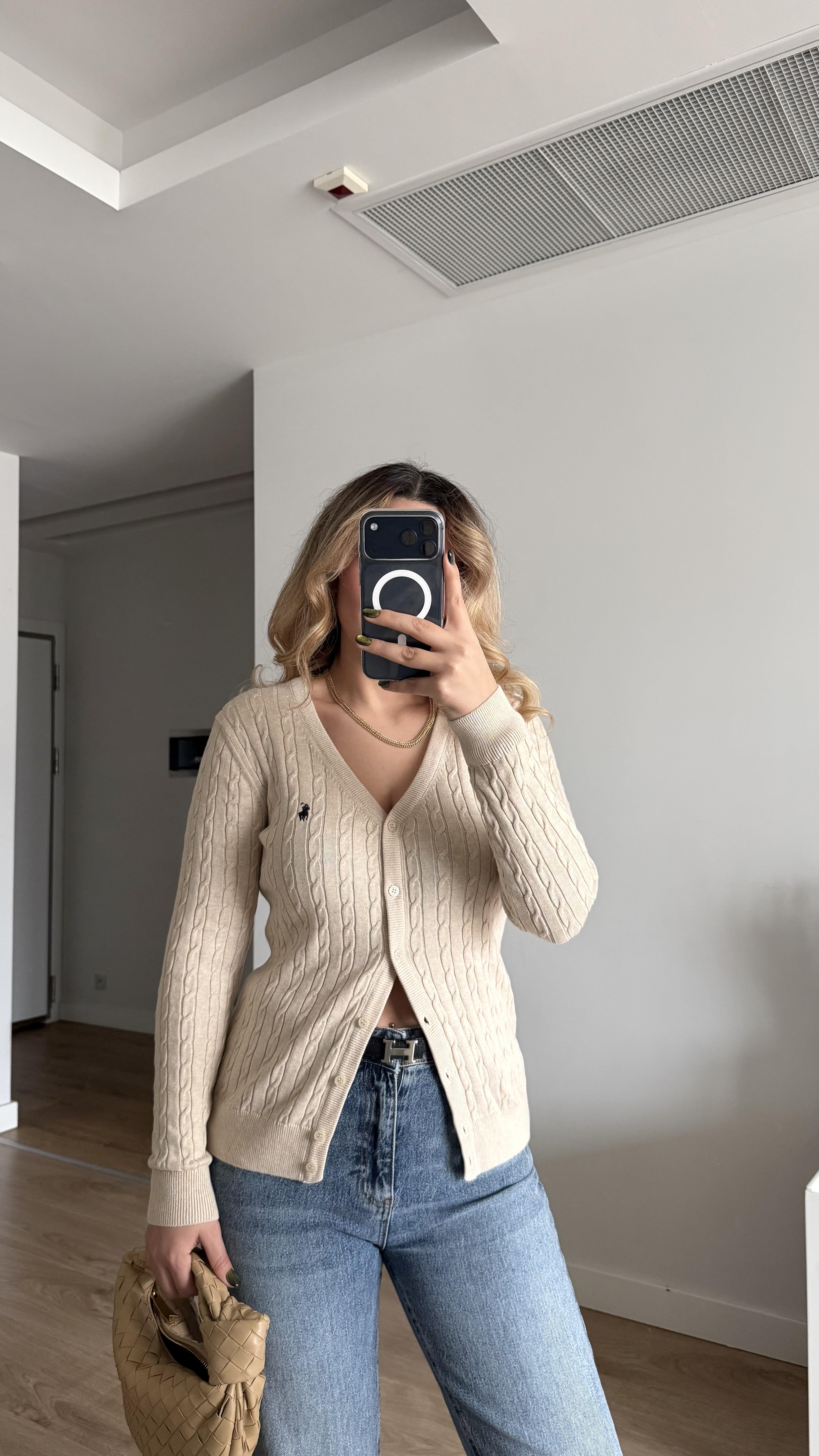 BEJ SAÇ ÖRGÜ HIRKA