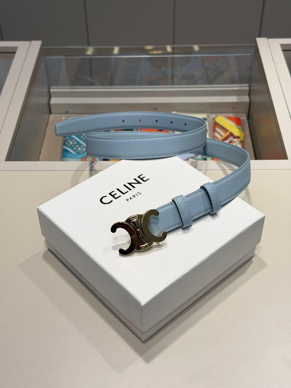 C İTHAL DERİ BEBE MAVİSİ KEMER