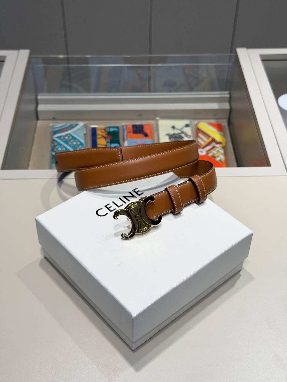 C İTHAL KAHVE DERİ KEMER