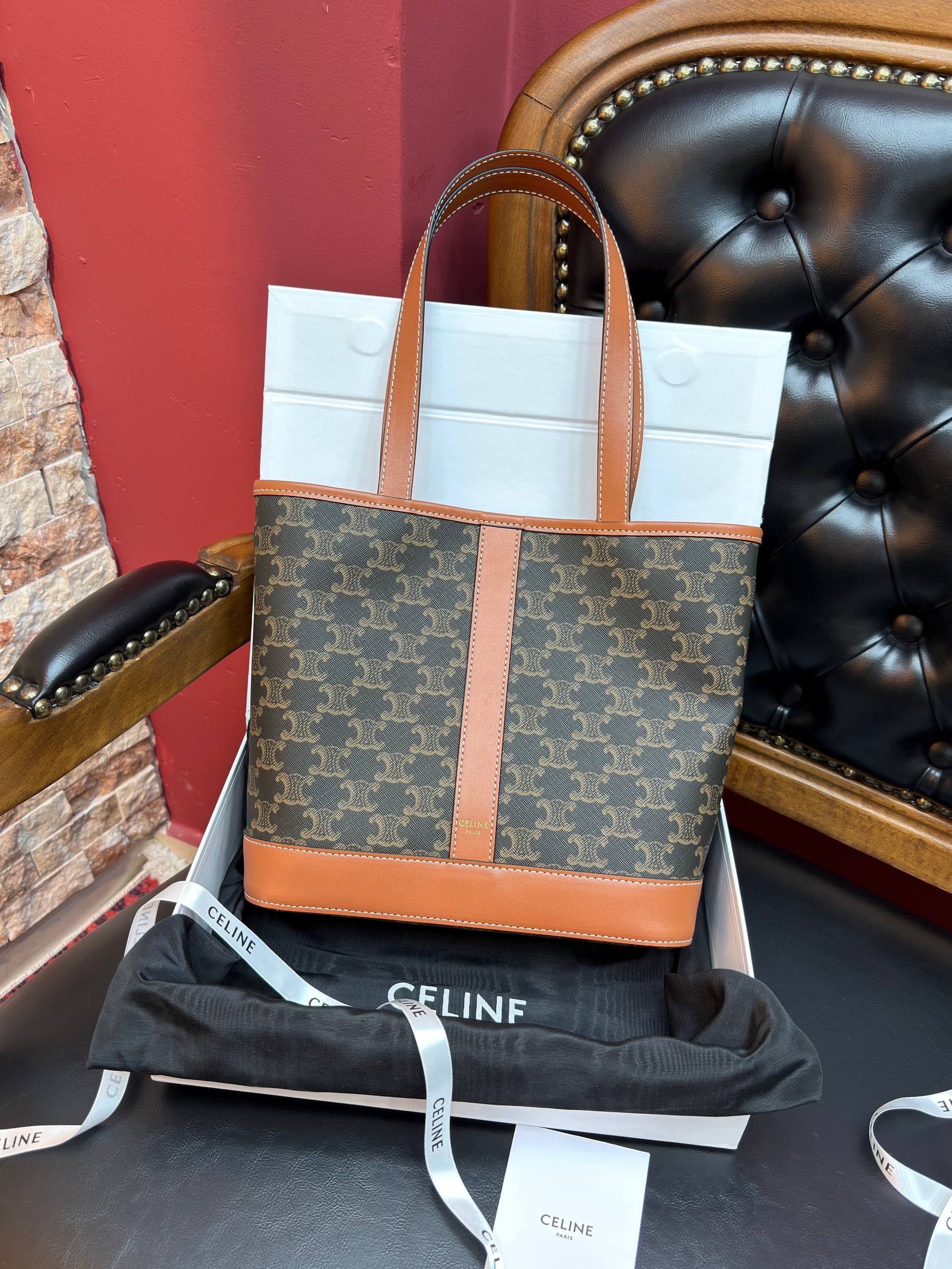 C MONOGRAM DERİ ÇANTA