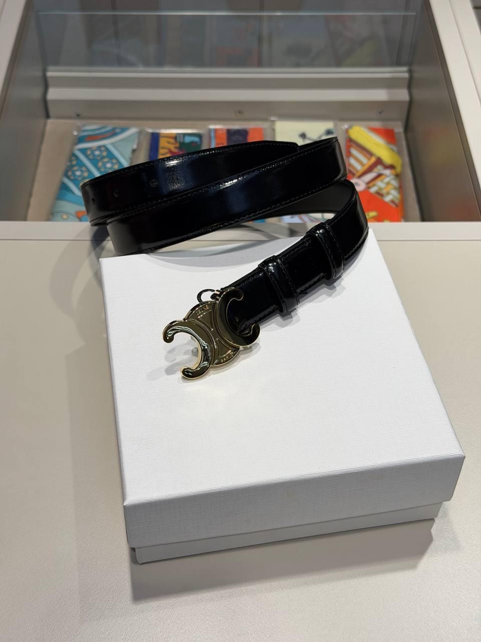 C RUGAN SİYAH İTHAL DERİ KEMER