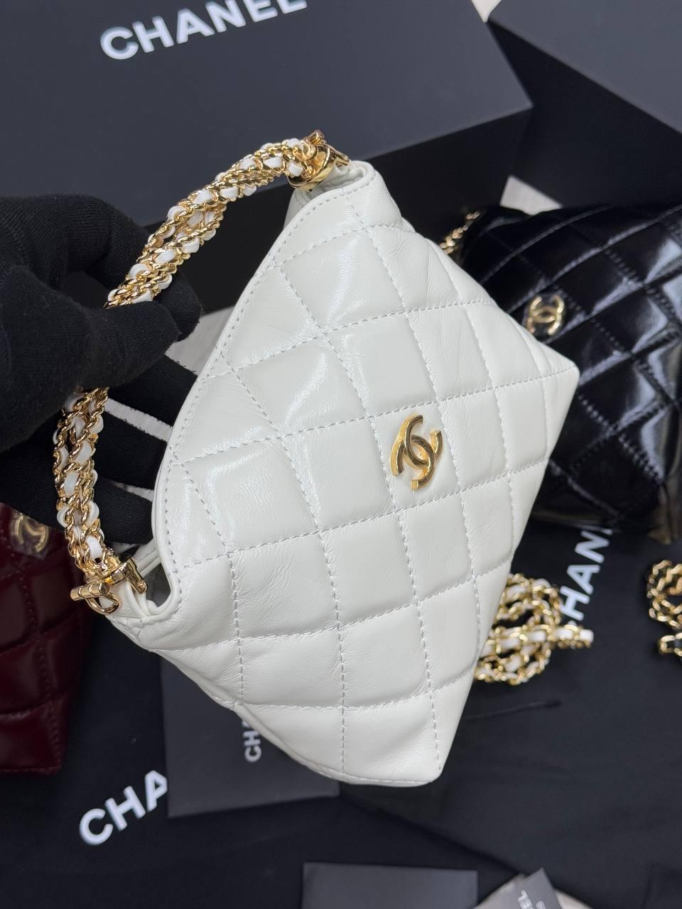 CHNL BEYAZ İTHAL DERİ ÇANTA