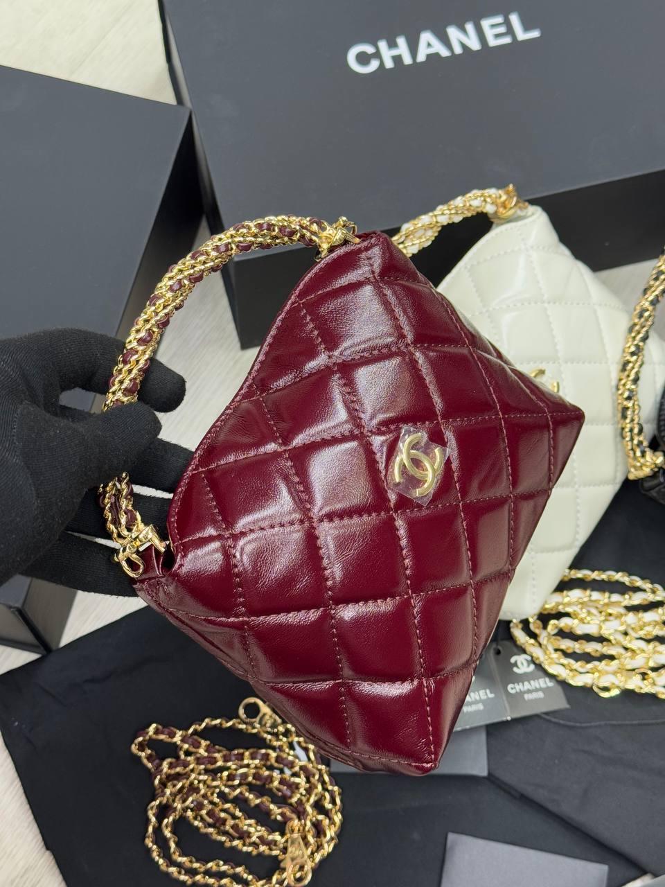 CHNL BORDO İTHAL DERİ ÇANTA