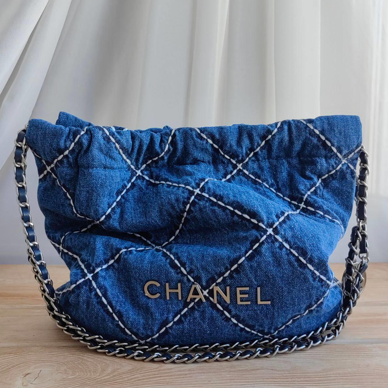 CHNL MAVİ DENİM ÇANTA