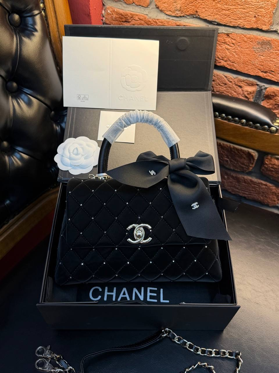 CHNL SİYAH KADİFE LİMİTED ÇANTA