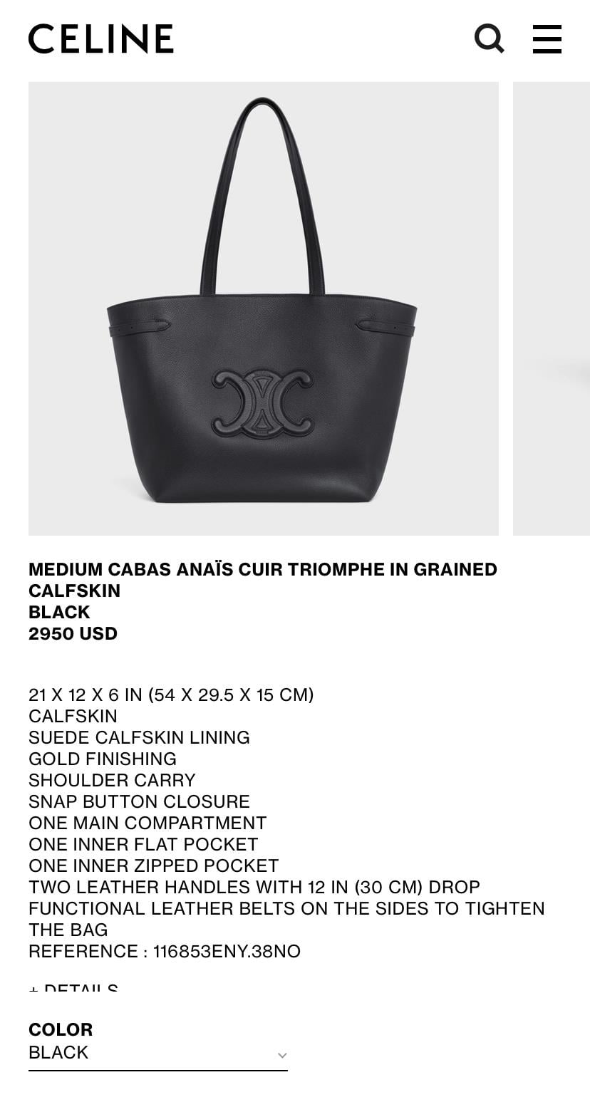 CLNE SİYAH DERİ ÇANTA