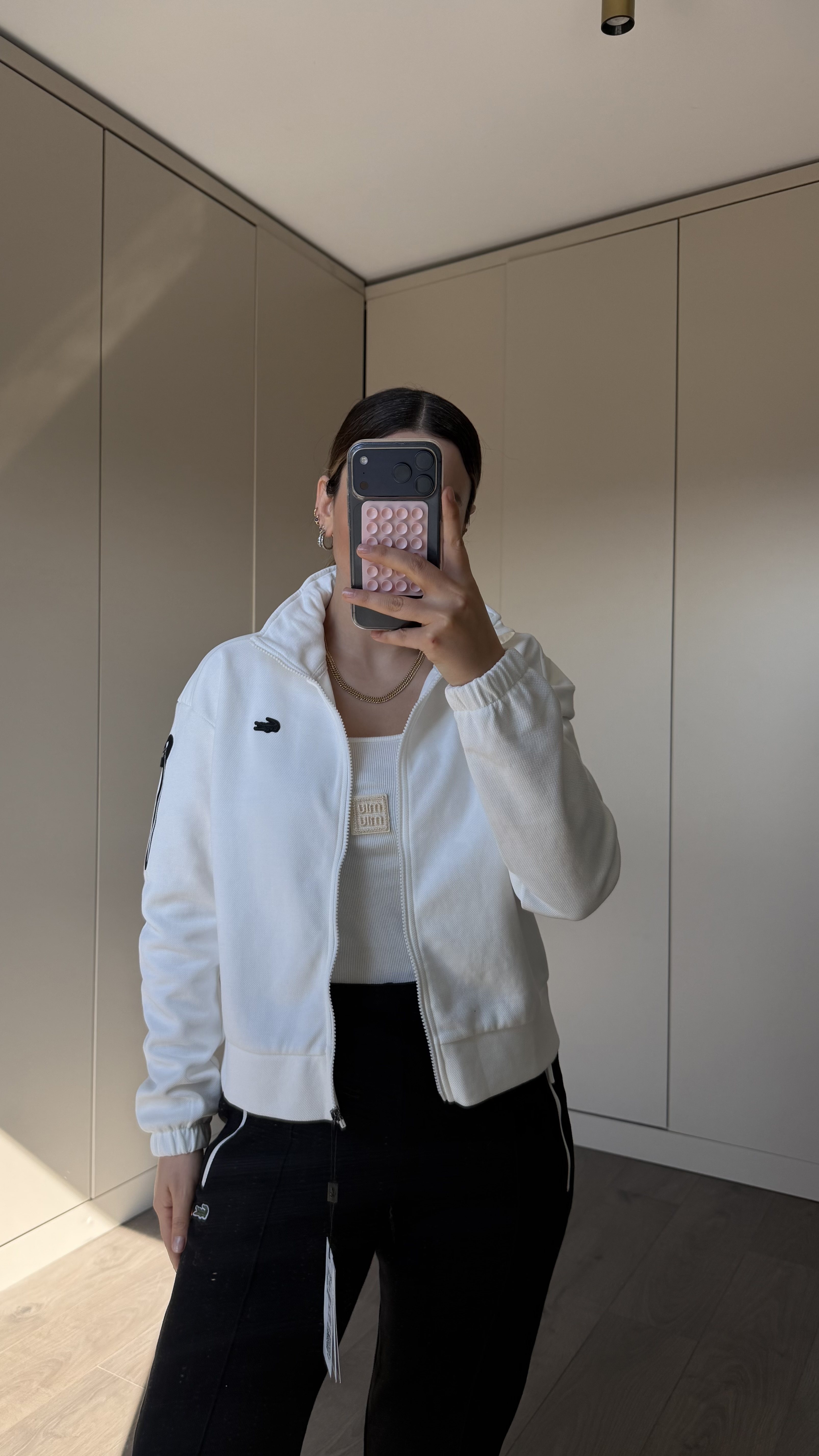 EKRU LAKİNT KAPÜŞON DETAY SWEAT