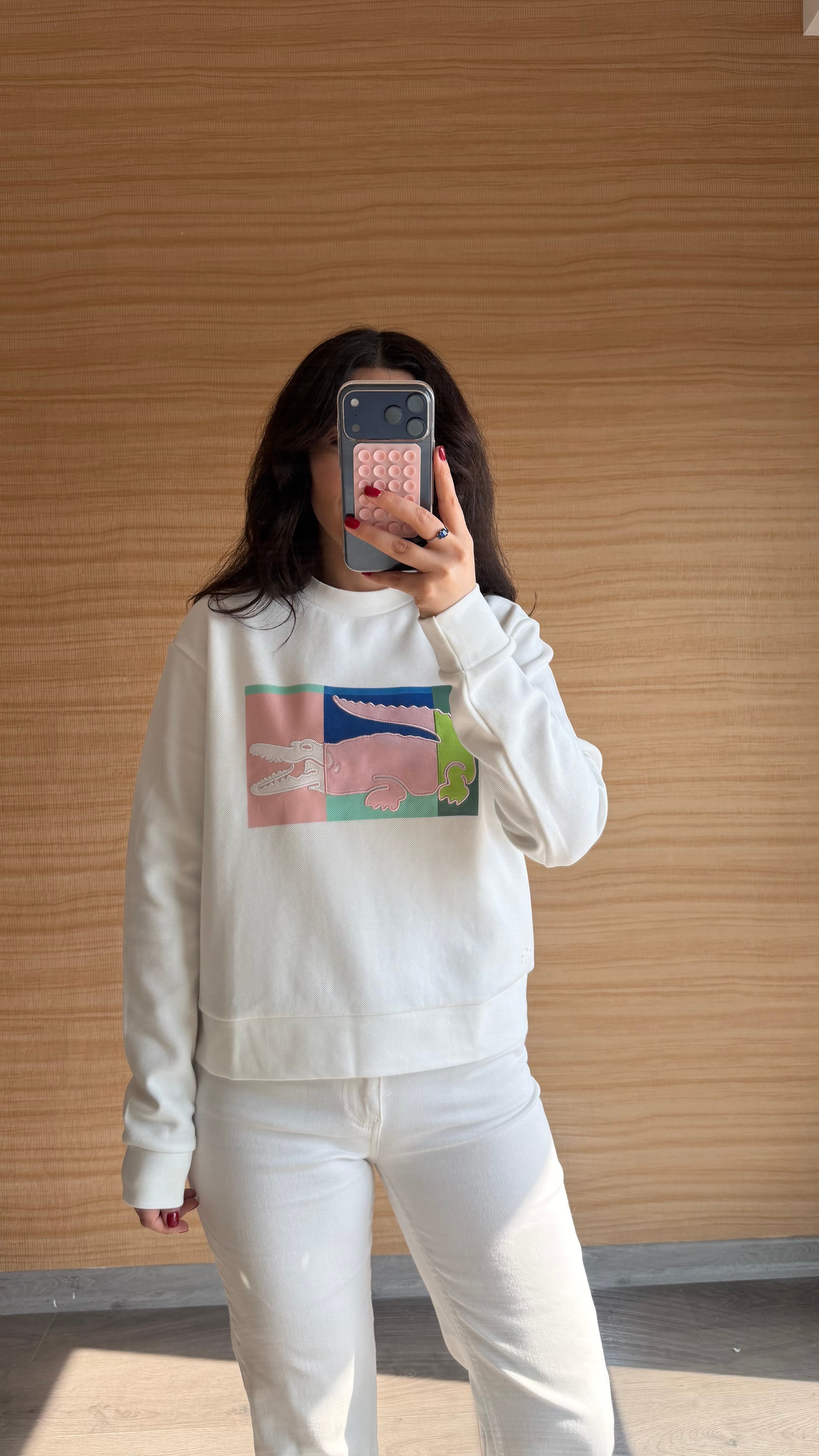 EKRU LAKİNT NAKIŞ İŞLEME SWEAT