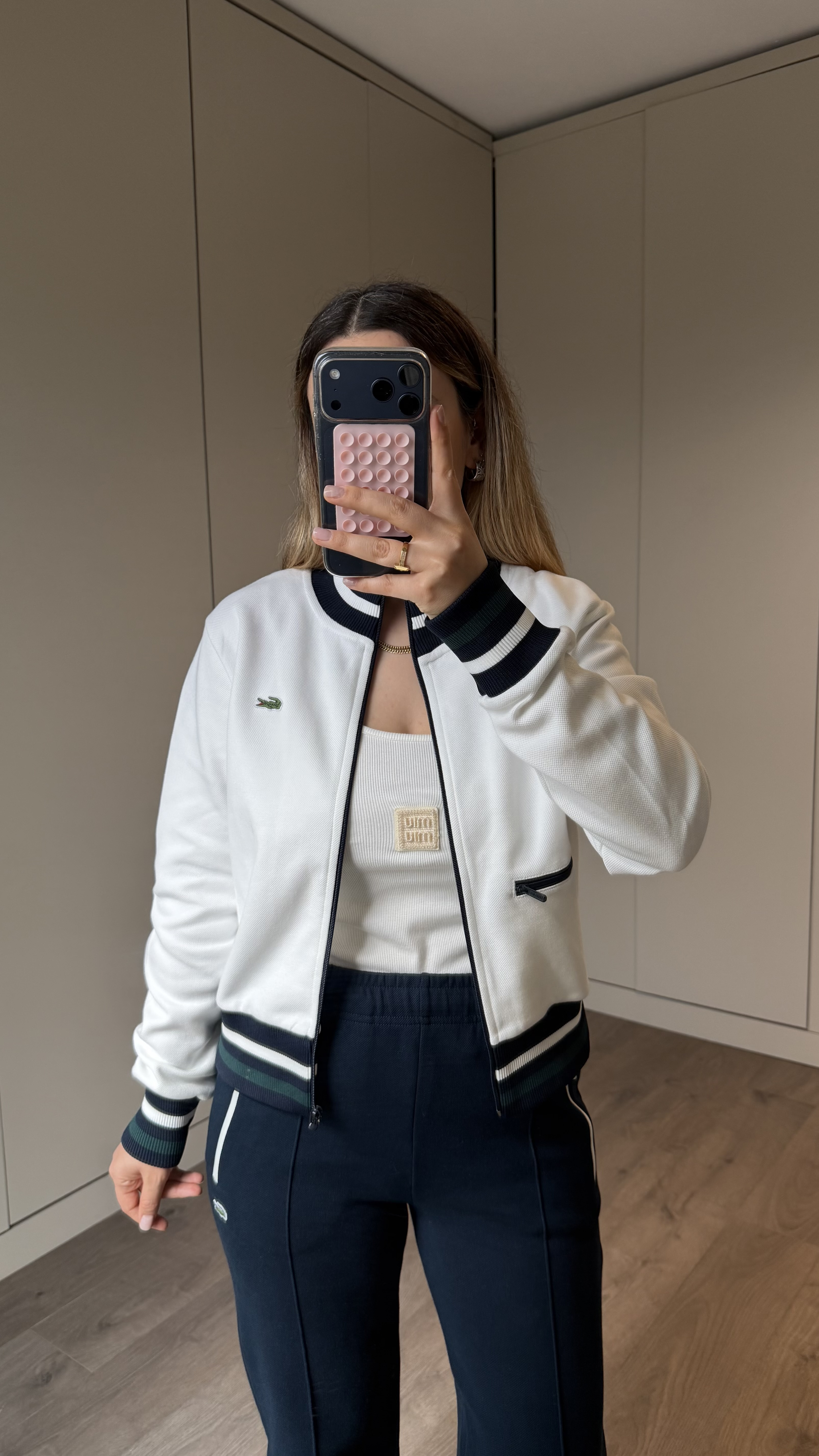 EKRU LAKİNT TRİKO ÖRGÜLÜ SWEAT