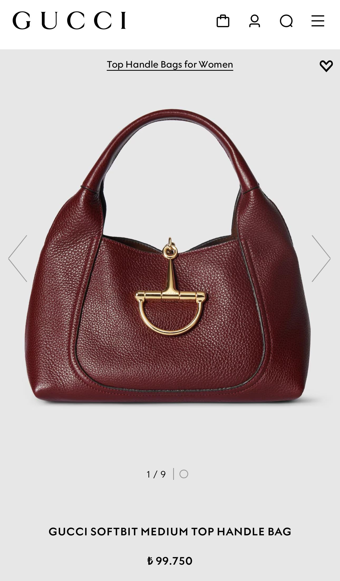 GG BORDO M HANDLE ÇANTA