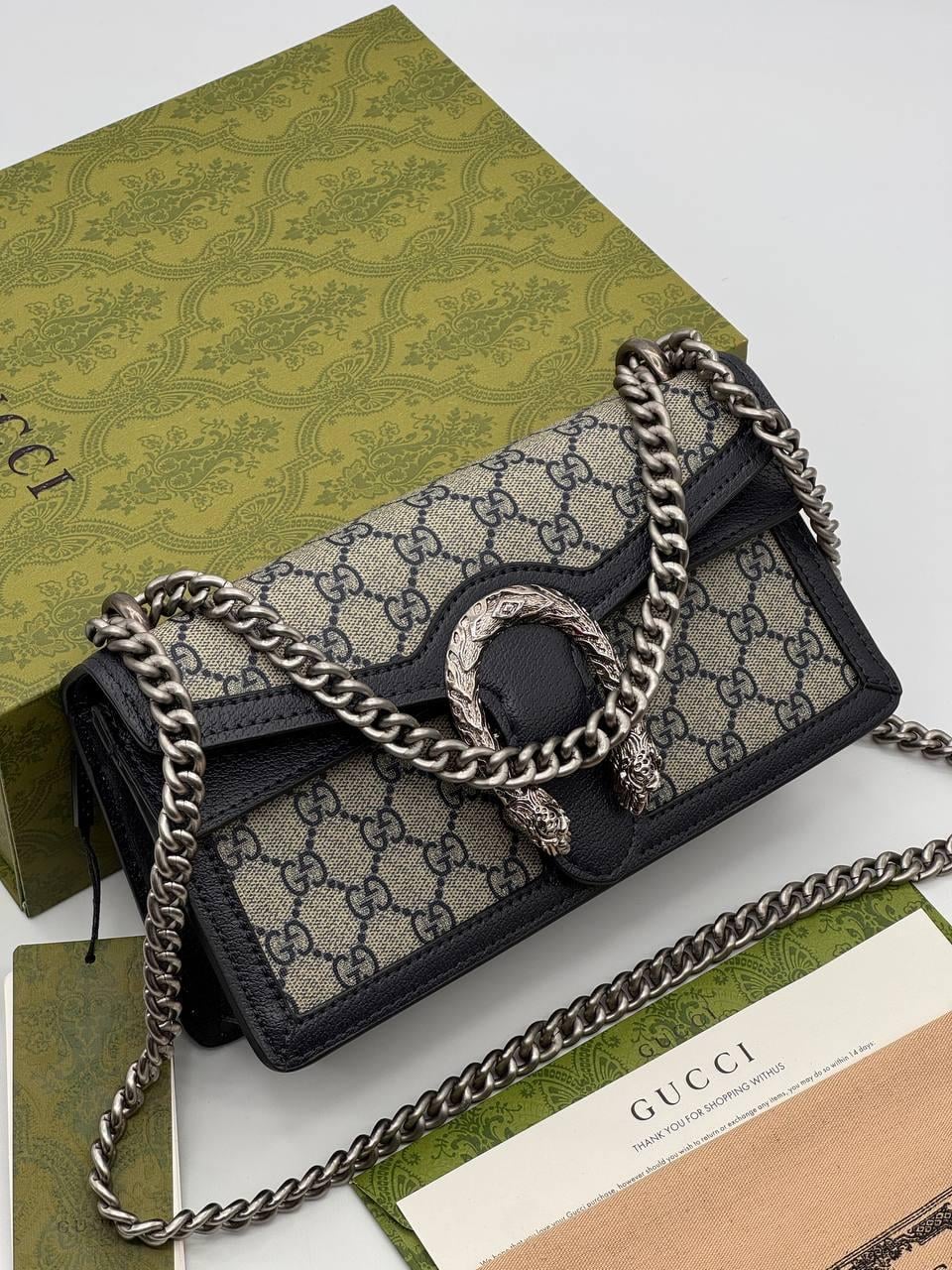 GG MONOGRAM DERİ ÇANTA