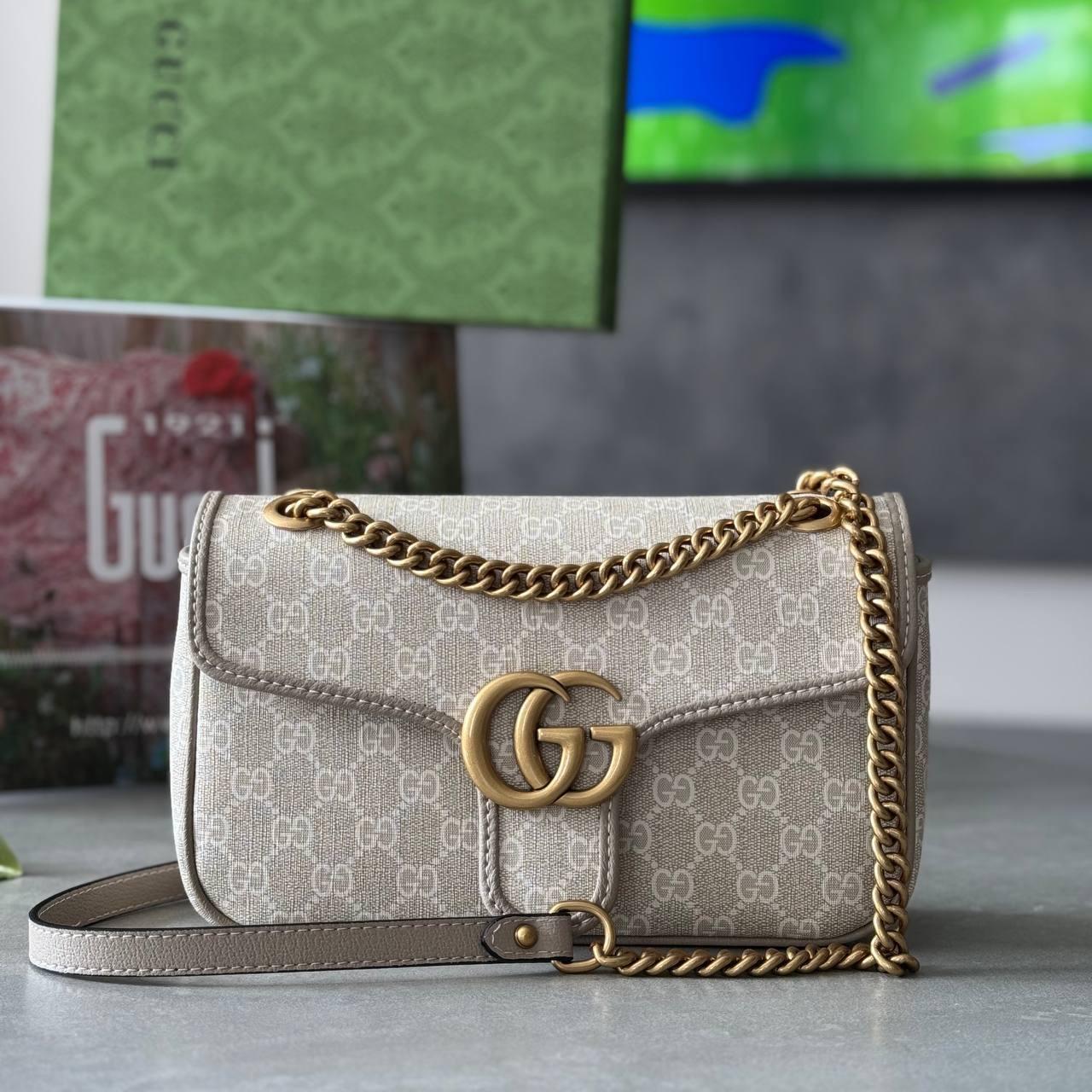 GG MONOGRAM EKRU ÇANTA