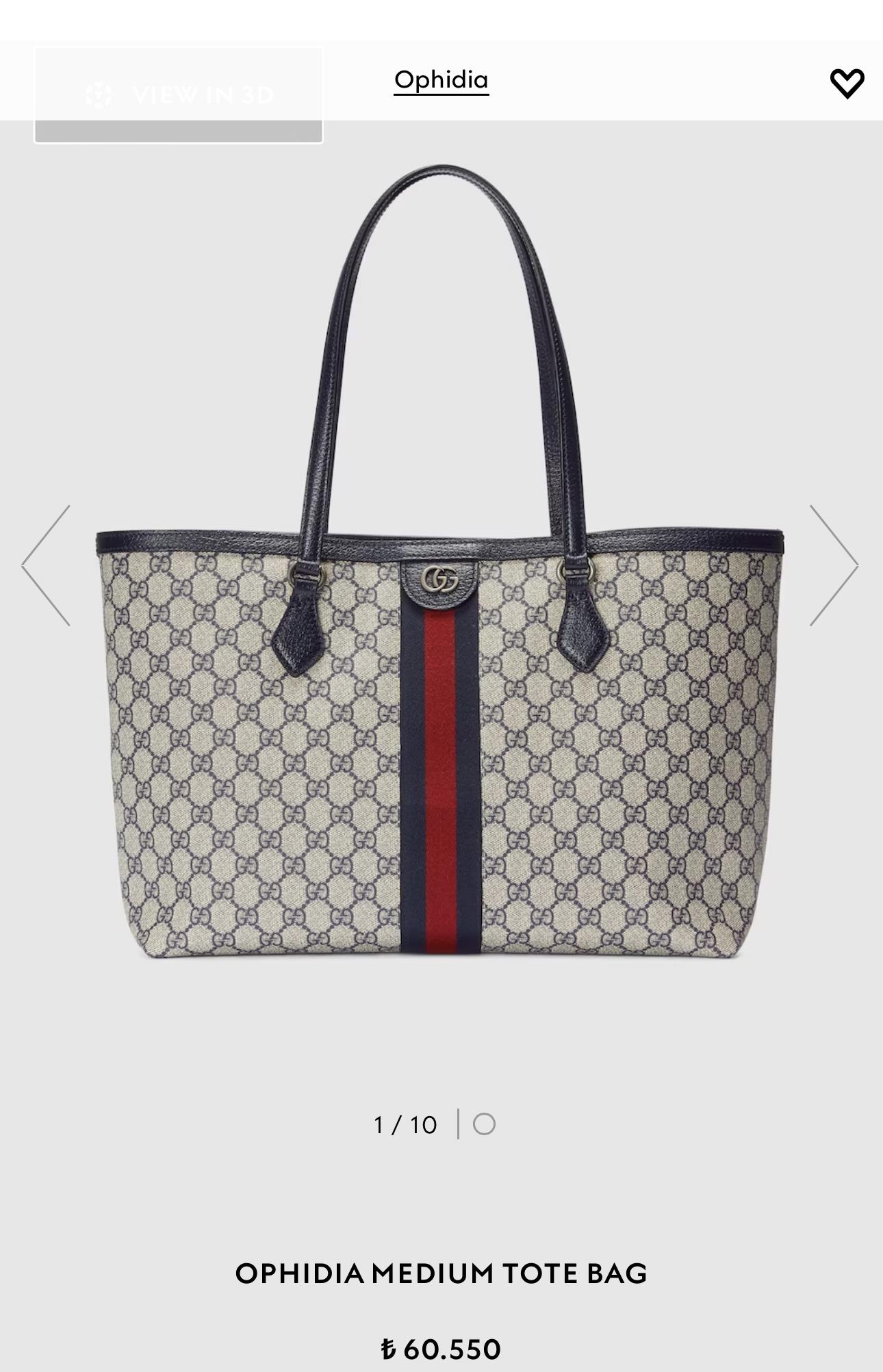 GG OPHİDA MEDİUM SİYAH ÇANTA