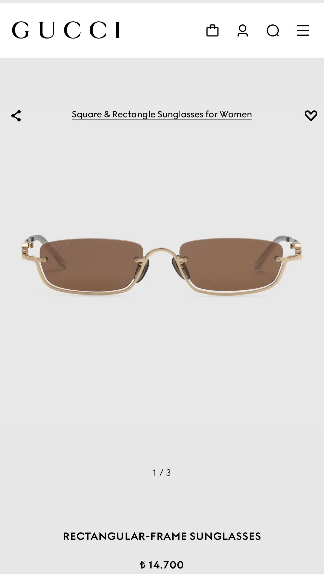 GG RECTANGULAR KADIN GÜNEŞ GÖZLÜĞÜ