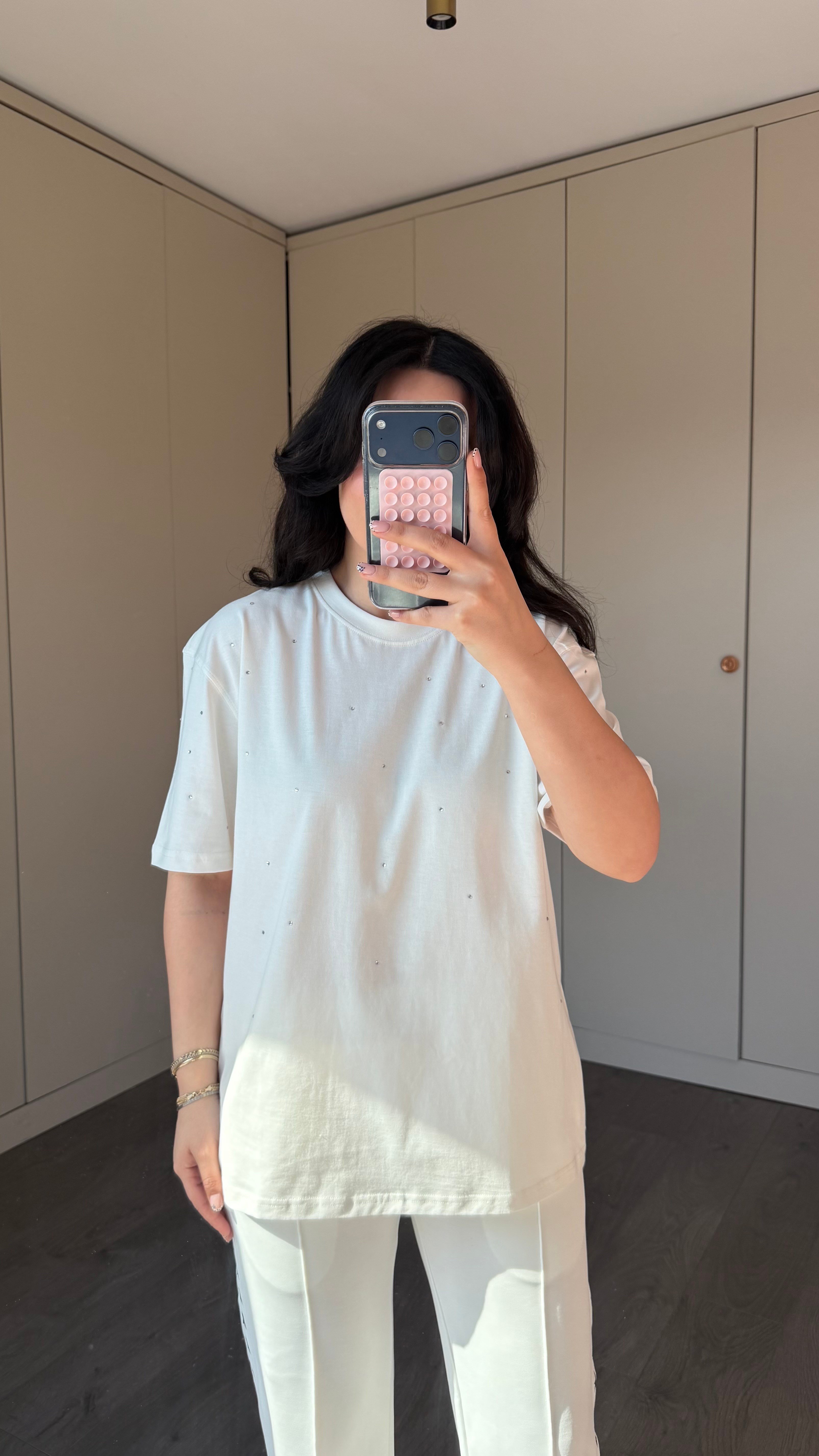 GG STAR İTHAL BEYAZ T SHİRT