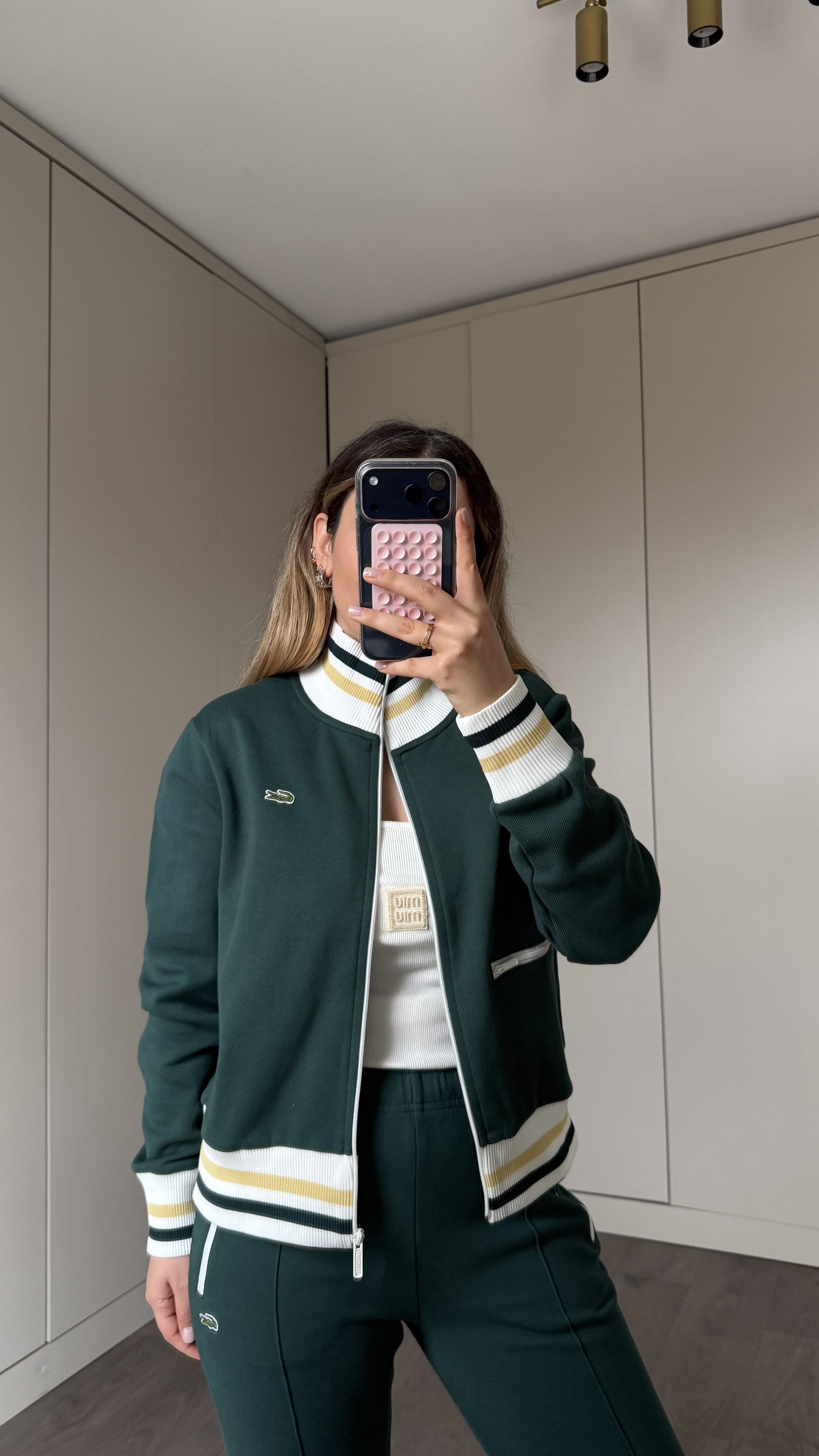 HAKİ LAKİNT TRİKO ÖRGÜLÜ SWEAT
