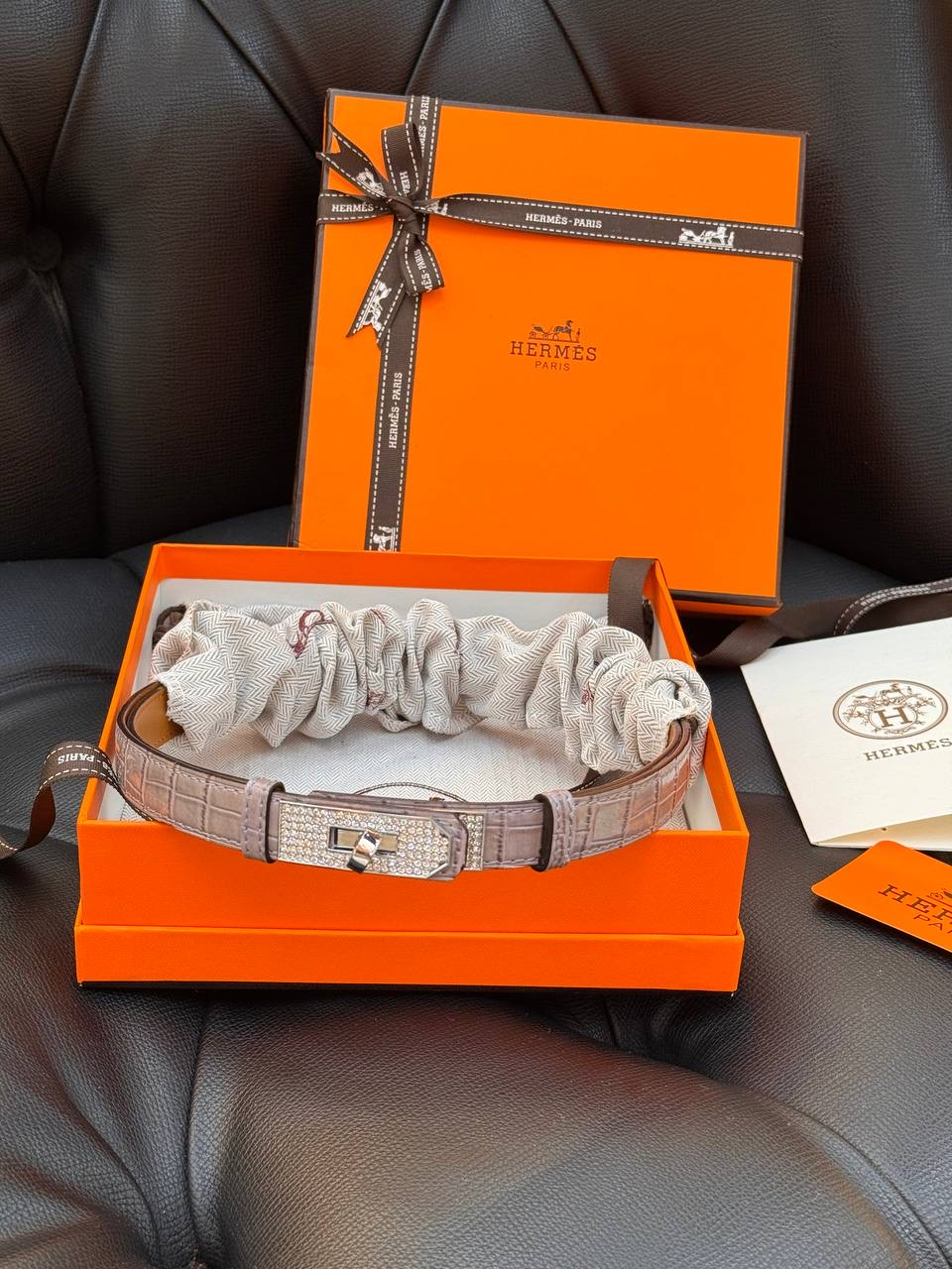 HRMS İTHAL LİMİTED LİLA  DERİ KEMER