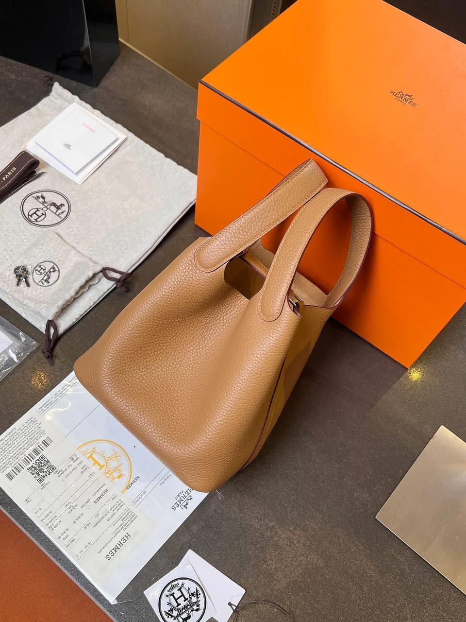 HRMS KAHVE DERİ ÇANTA