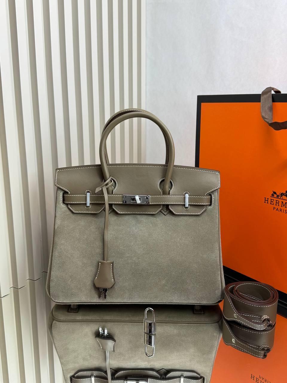 HRMS KELLY AÇIK HAKİ SÜET ÇANTA