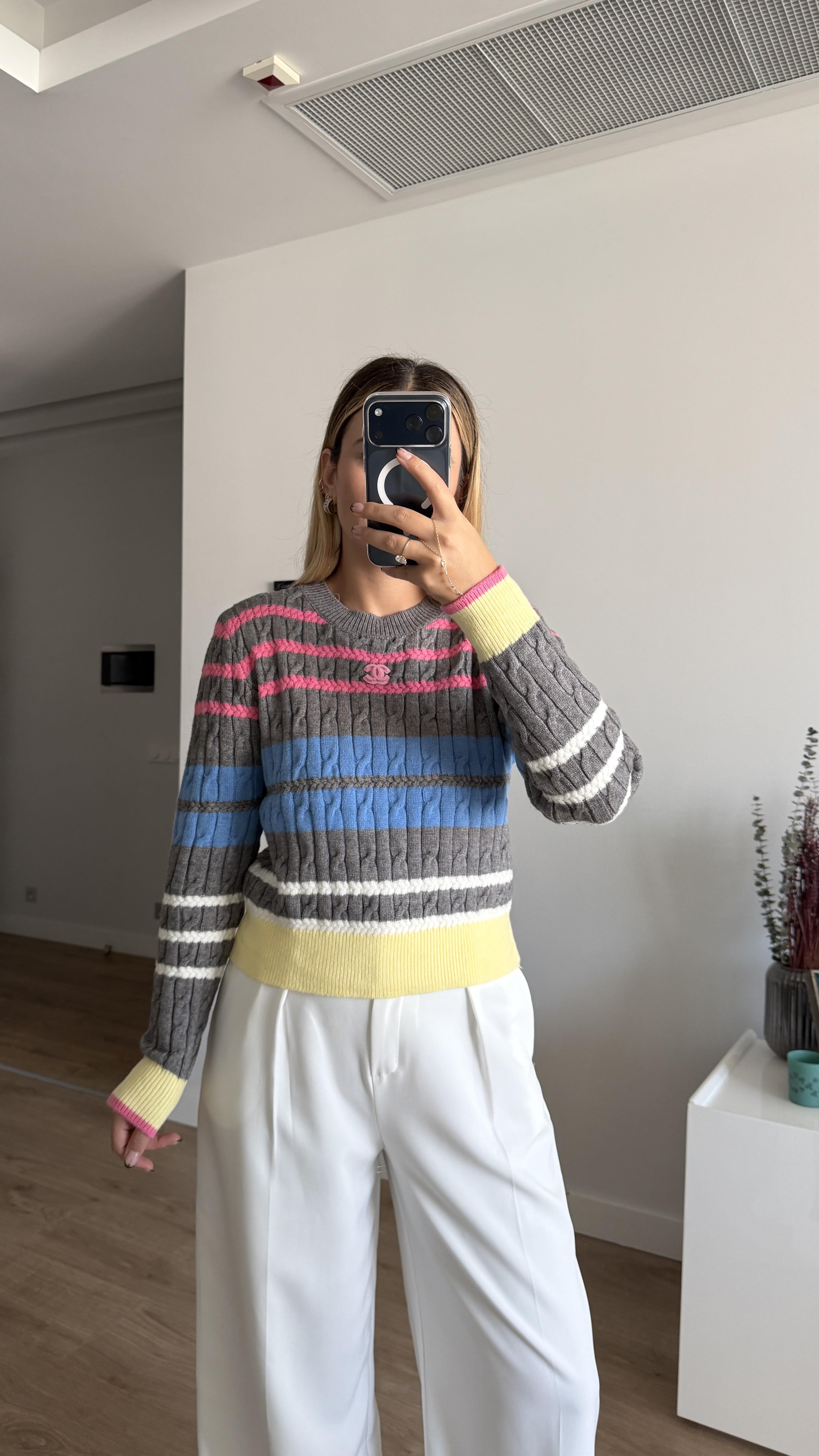 İTHAL ÇİZGİLİ KAZAK