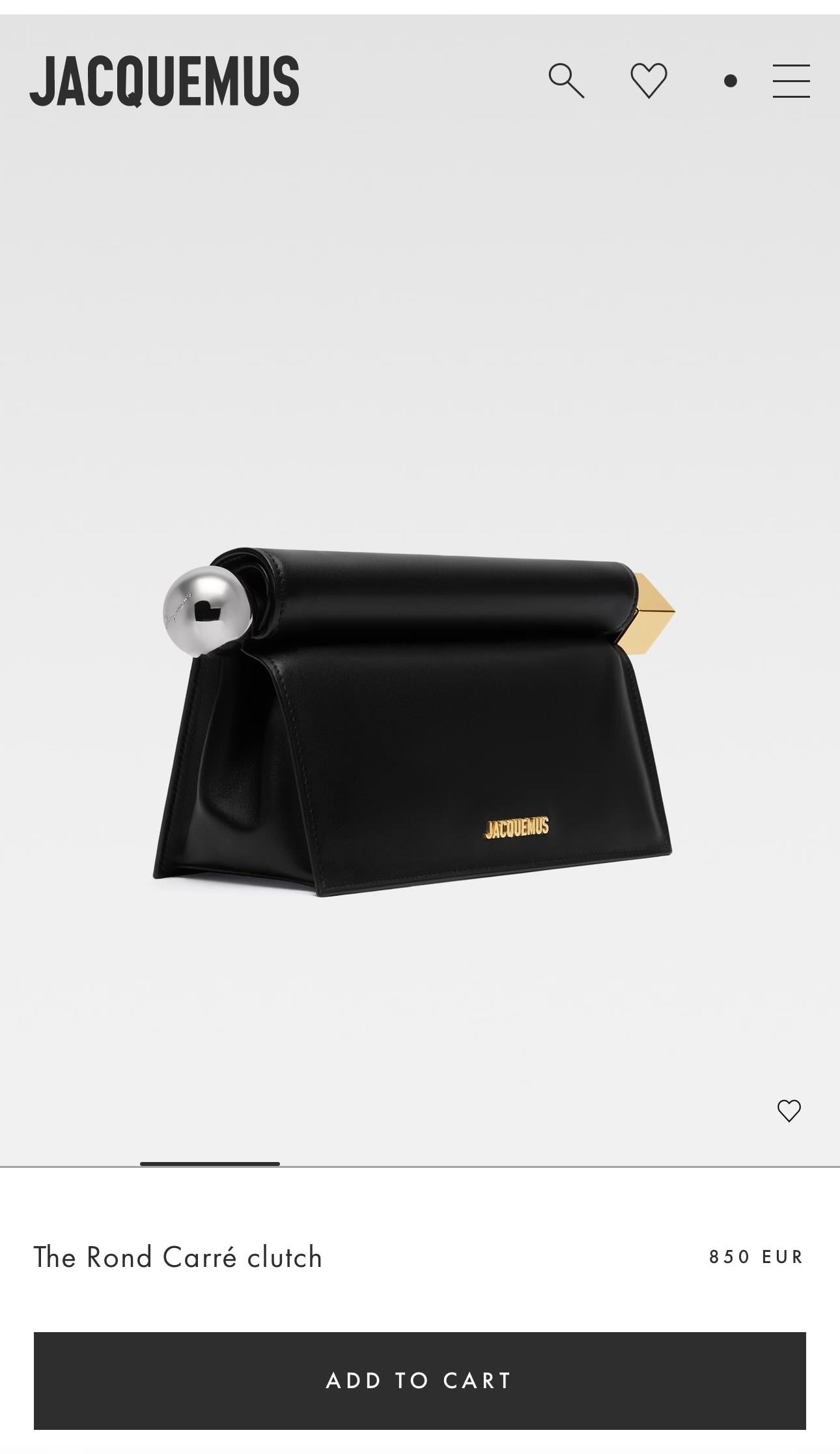 JQ ROND CARRE CLUTCH ÇANTA