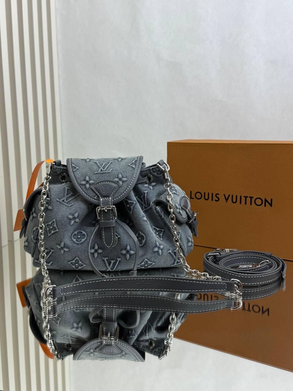 LV DENİM KOL ÇANTASI