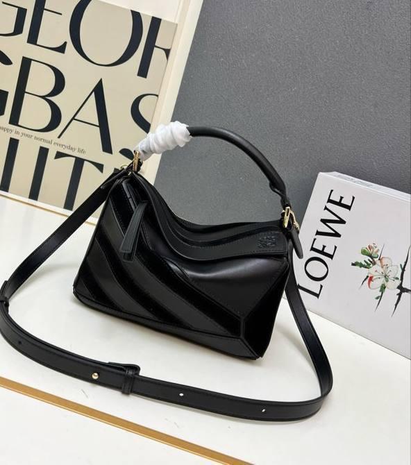 LW SİYAH SÜET/DERİ DETAY ÇANTA