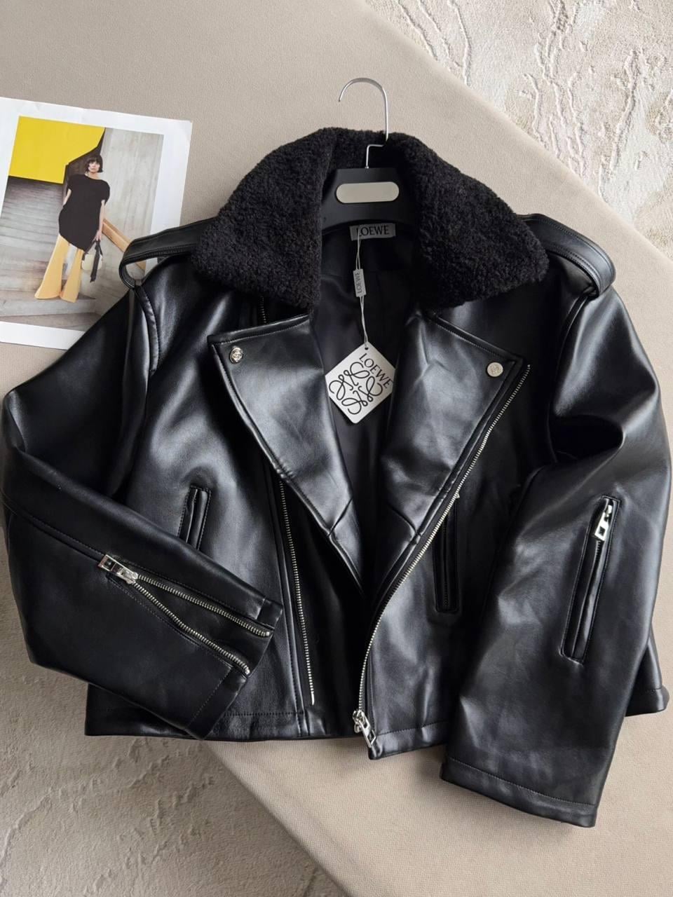 LWE İTHAL SİYAH DERİ CEKET