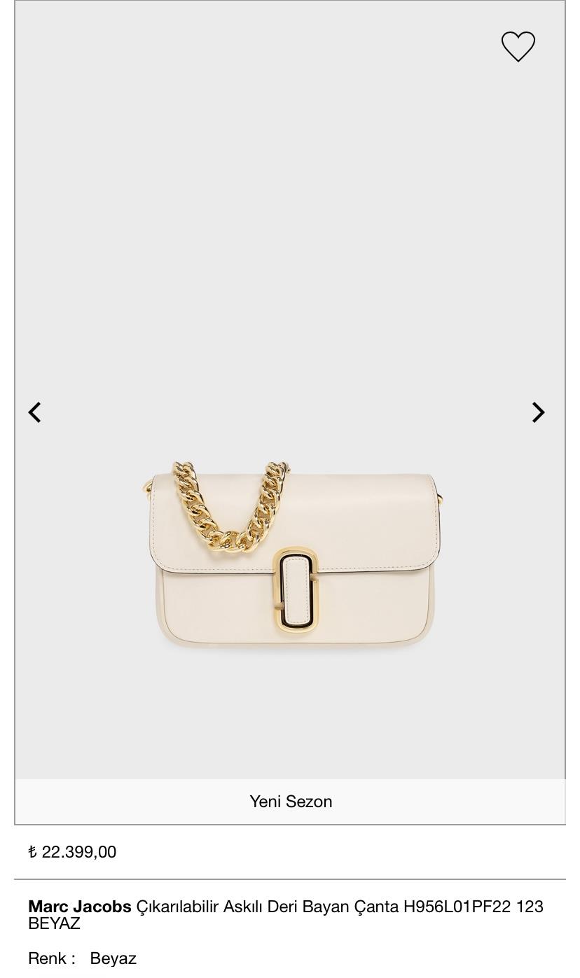 MARC J KIRIK BEYAZ ÇANTA