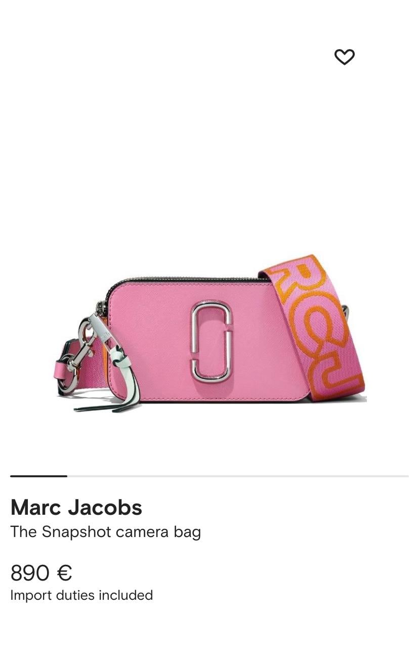 Marc Jacobs Snapshot The Colorblock - Candy Pink Multi