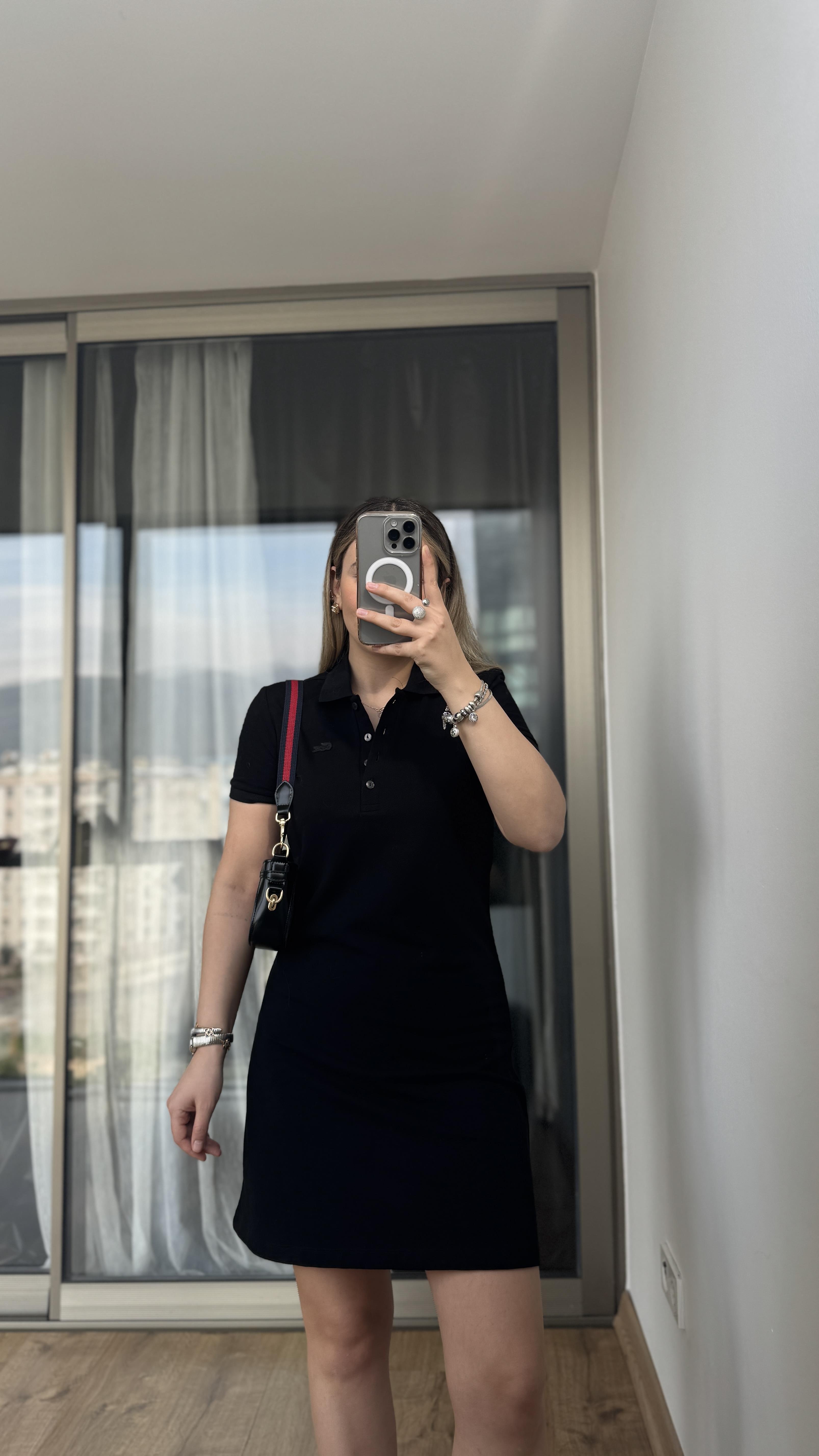 MARKA MODEL SİYAH İTHAL ELBİSE