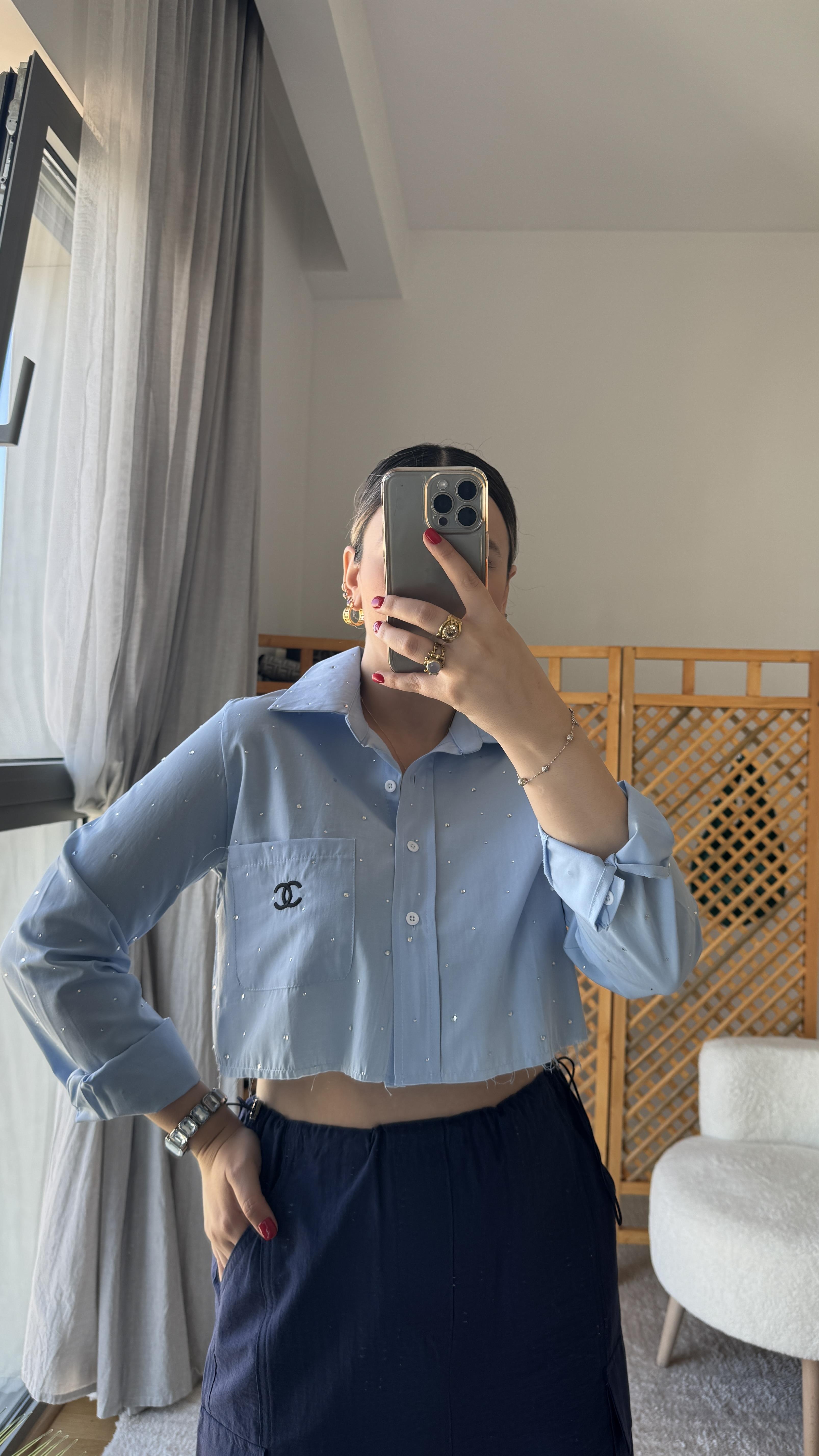 MARKA MODEL TAŞ İŞLEME GÖMLEK