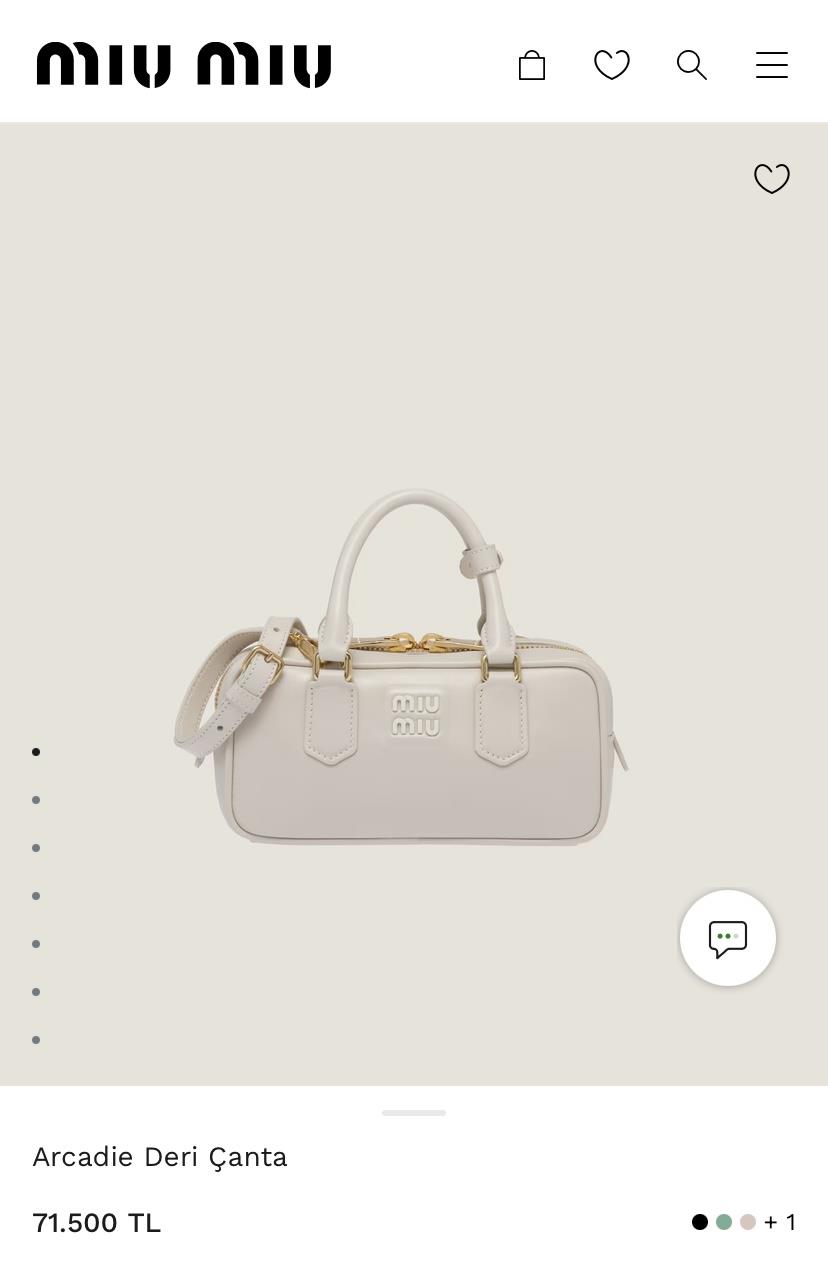 MİU ARCADİE DERİ ÇANTA