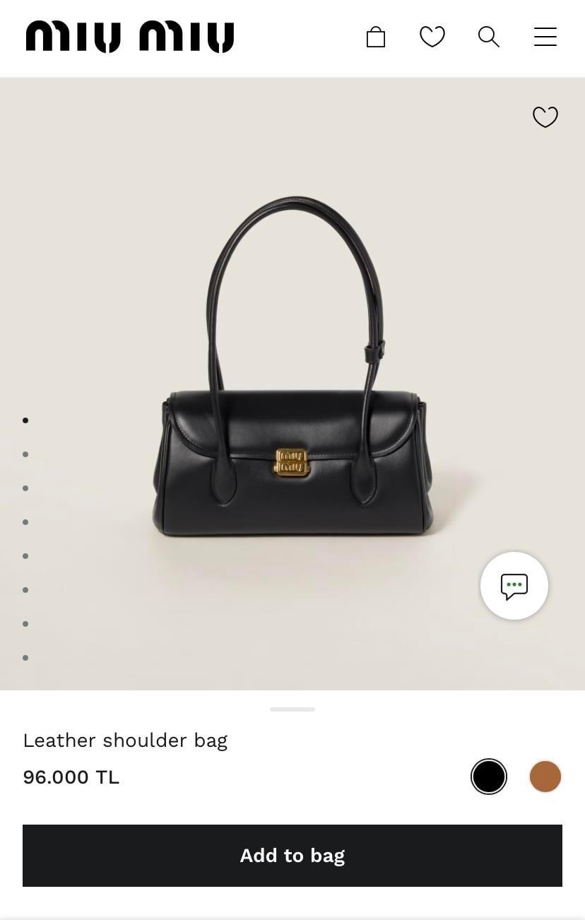 MİU DERİ ÇANTA