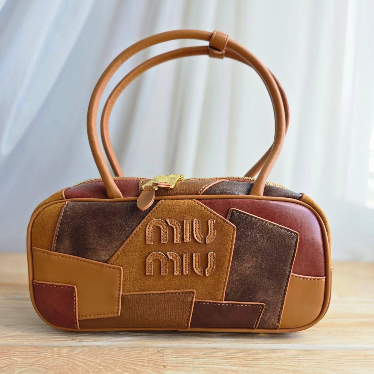 MİU KAHVE DERİ ÇANTA