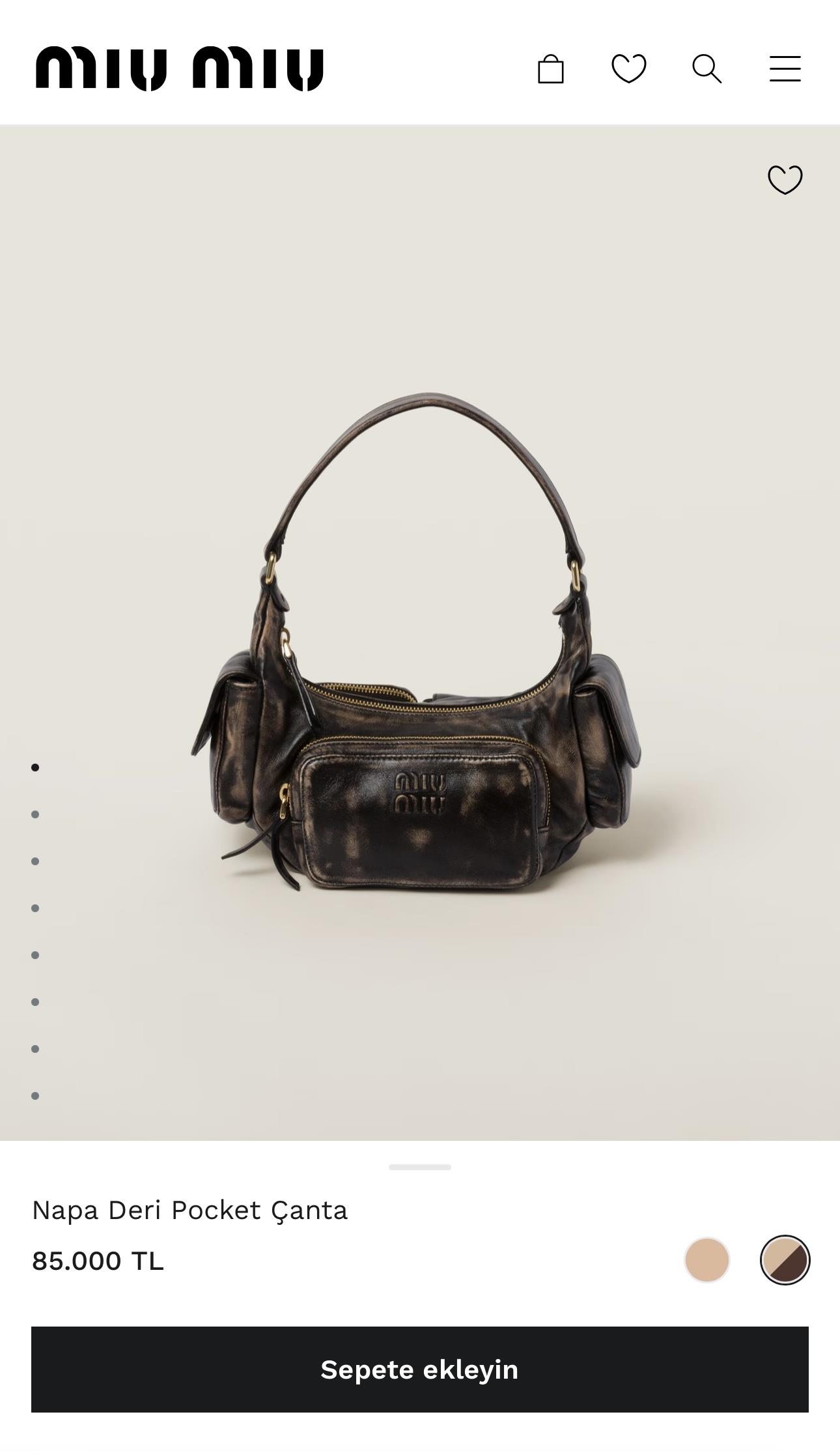 MİU NAPA DERI ÇANTA