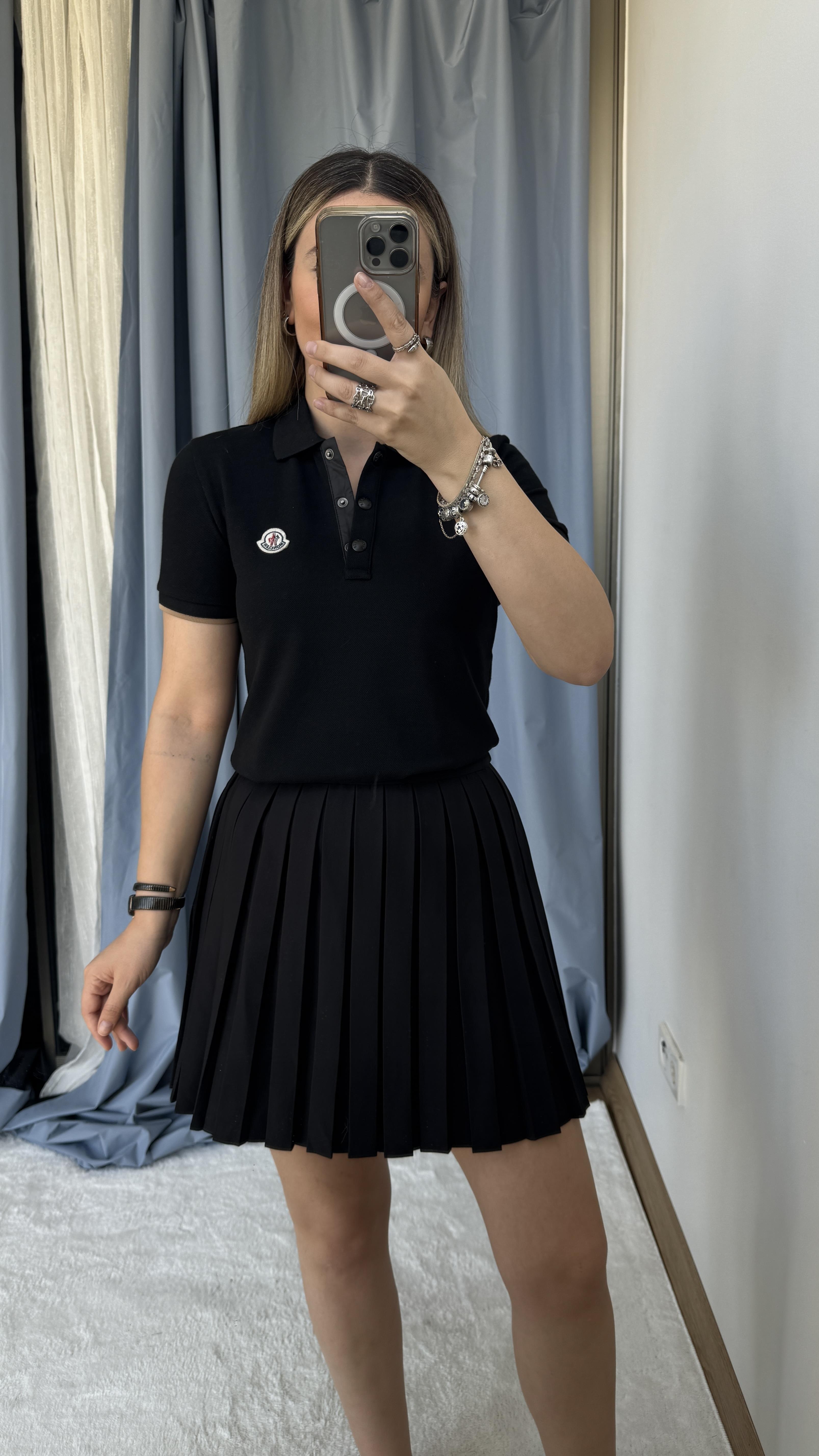 MNCLER İTHAL SİYAH POLO