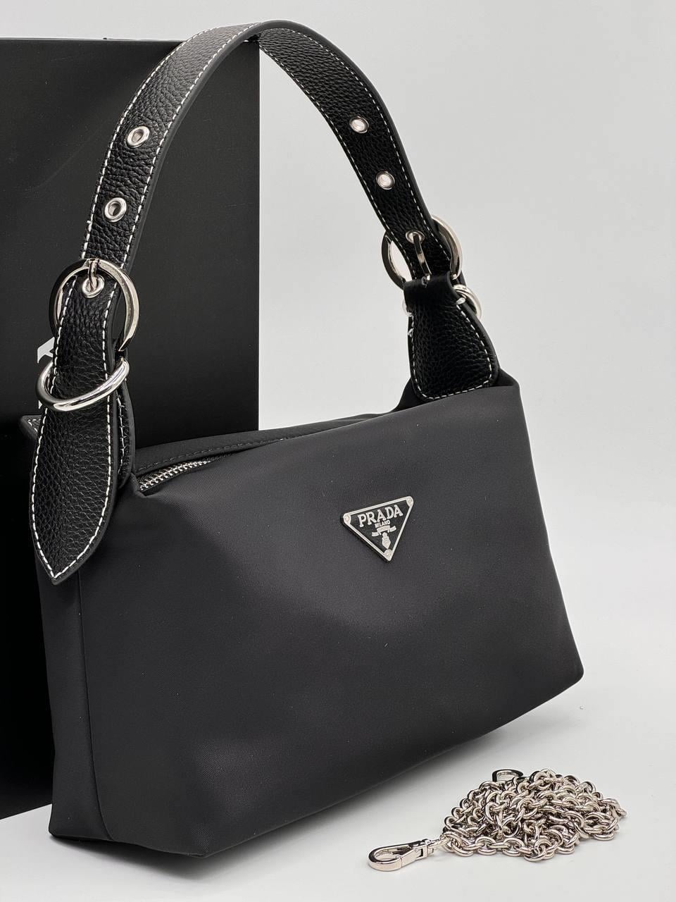 PRADA SİYAH SİLVER ÇANTA