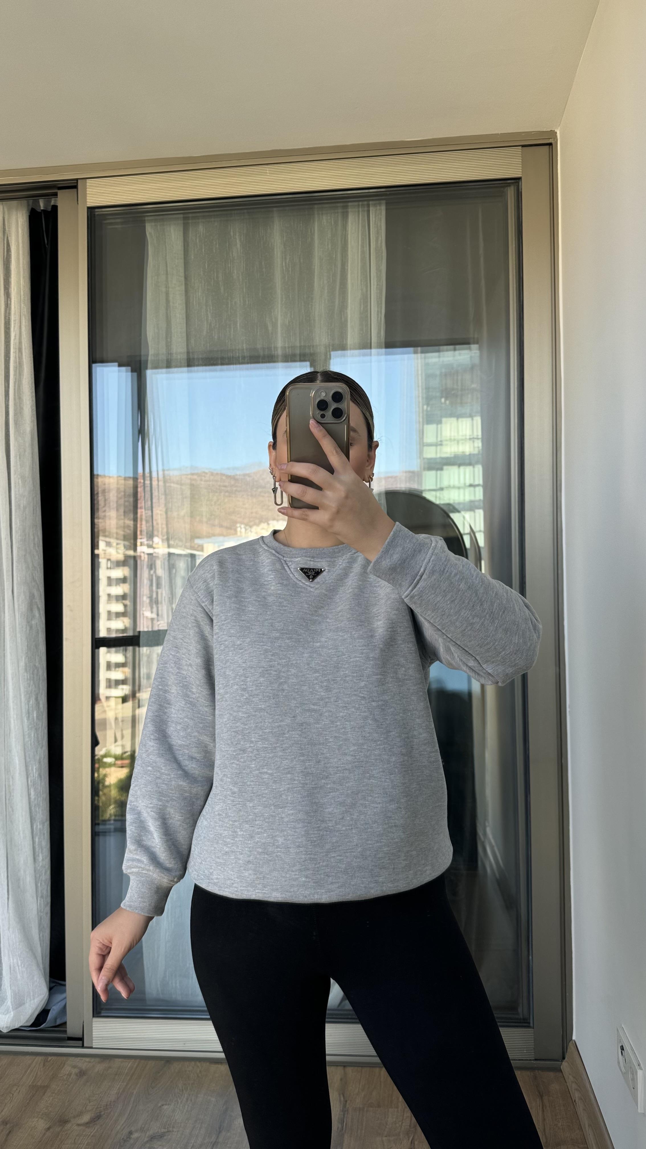 PRDA İTHAL KADIN GRİ SWEAT