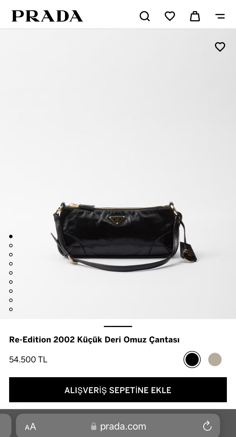 PRDA SİYAH DERİ ÇANTA