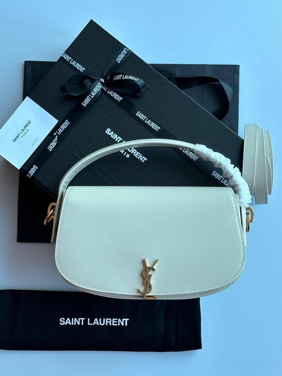 YSL BEYAZ VOLTAİRE ÇANTA 