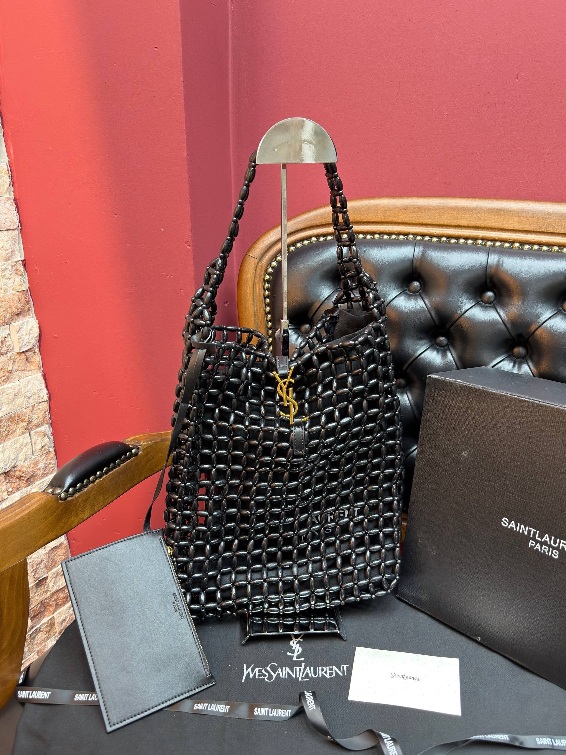 YSL SİYAH WOOD ÇANTA