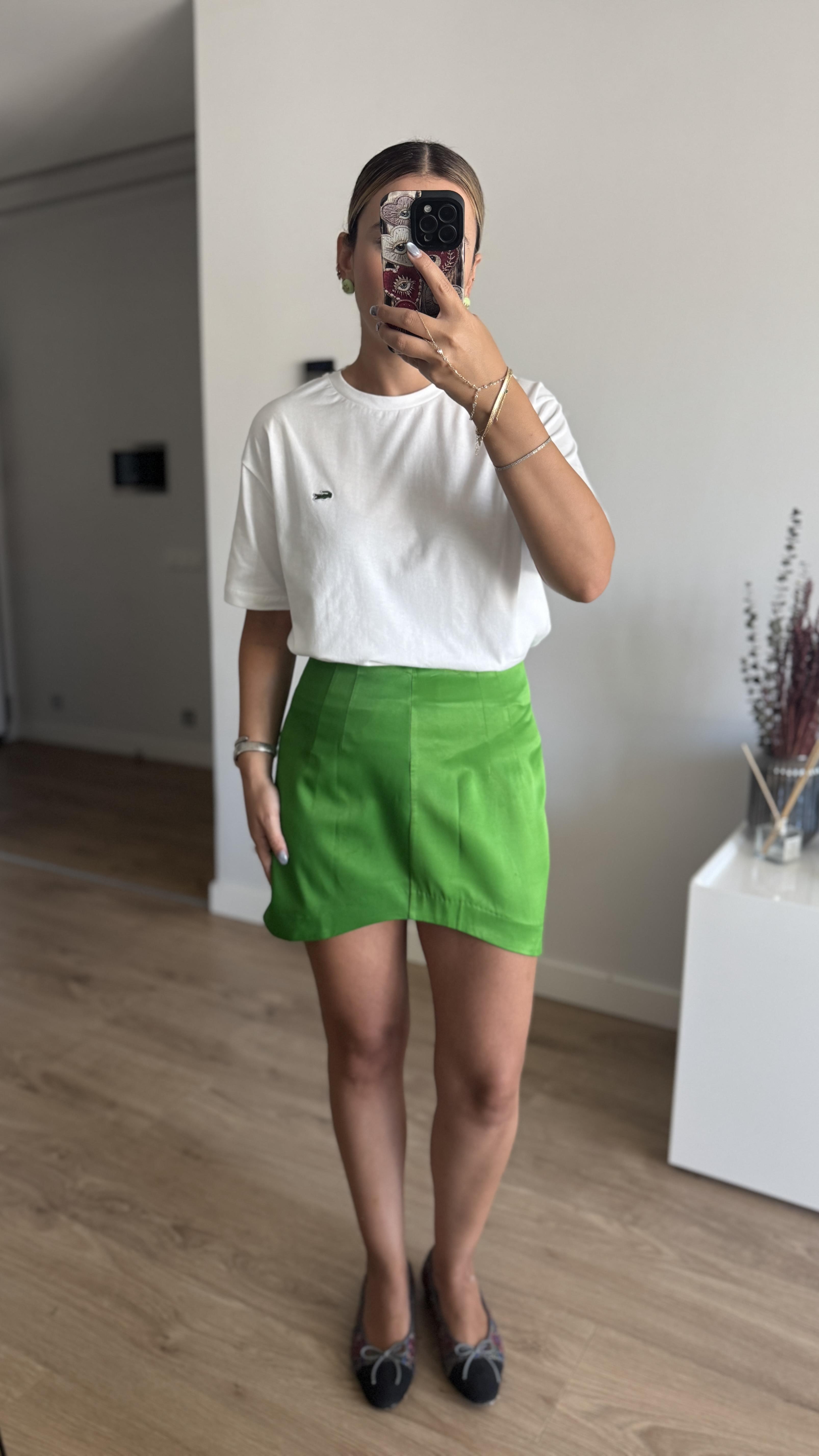 ZR HAKİ MİNİ ETEK